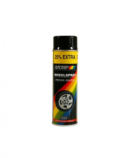 Peinture Pour Jantes Noir Mat Motip - 500ml - Neuf En Emballage D'origine